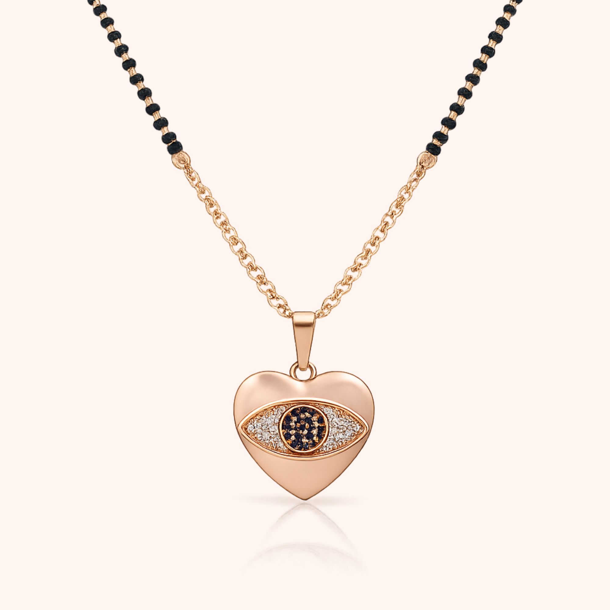 Aura Heart Evil Eye Mangalsutra