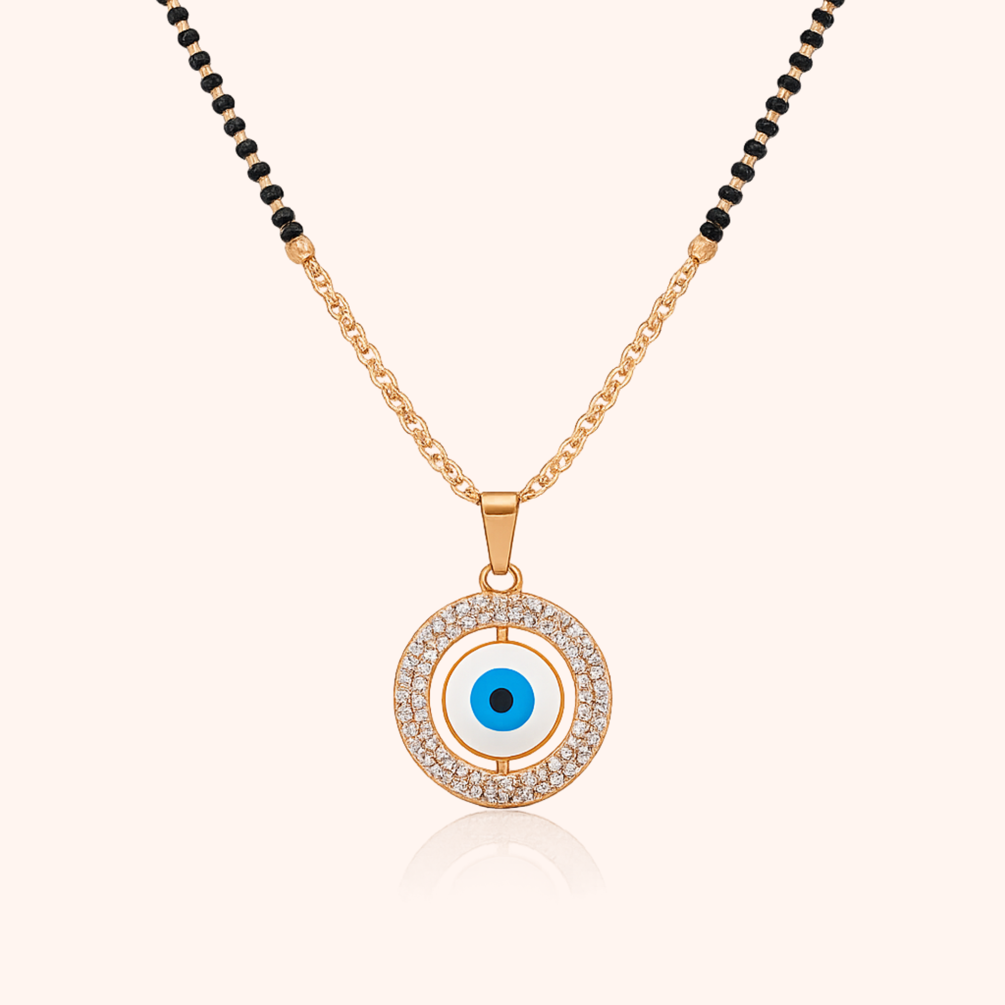 Evil Eye Halo Mangalsutra