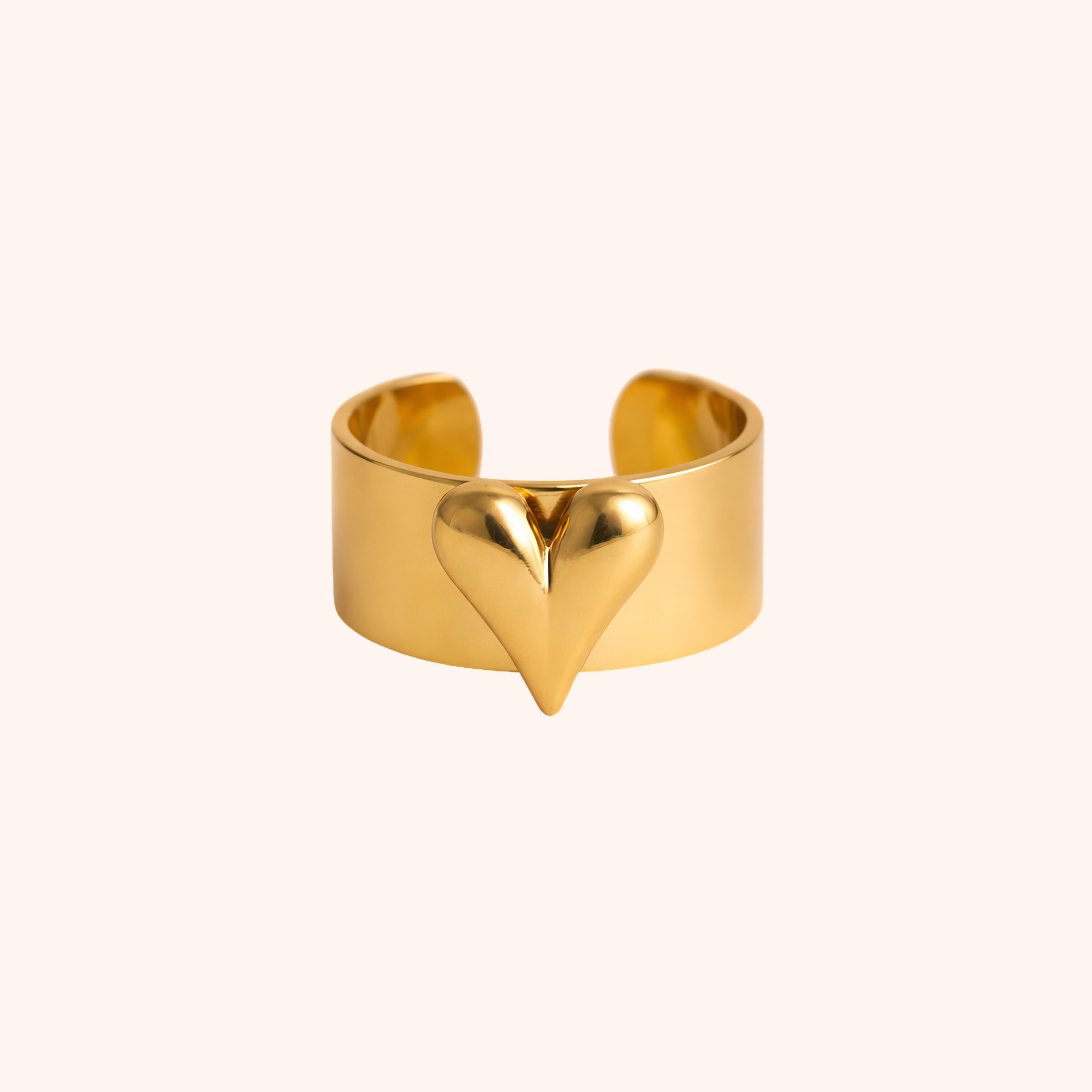 Gold Plated Stainless Steel Ring – Classic Daily Wear