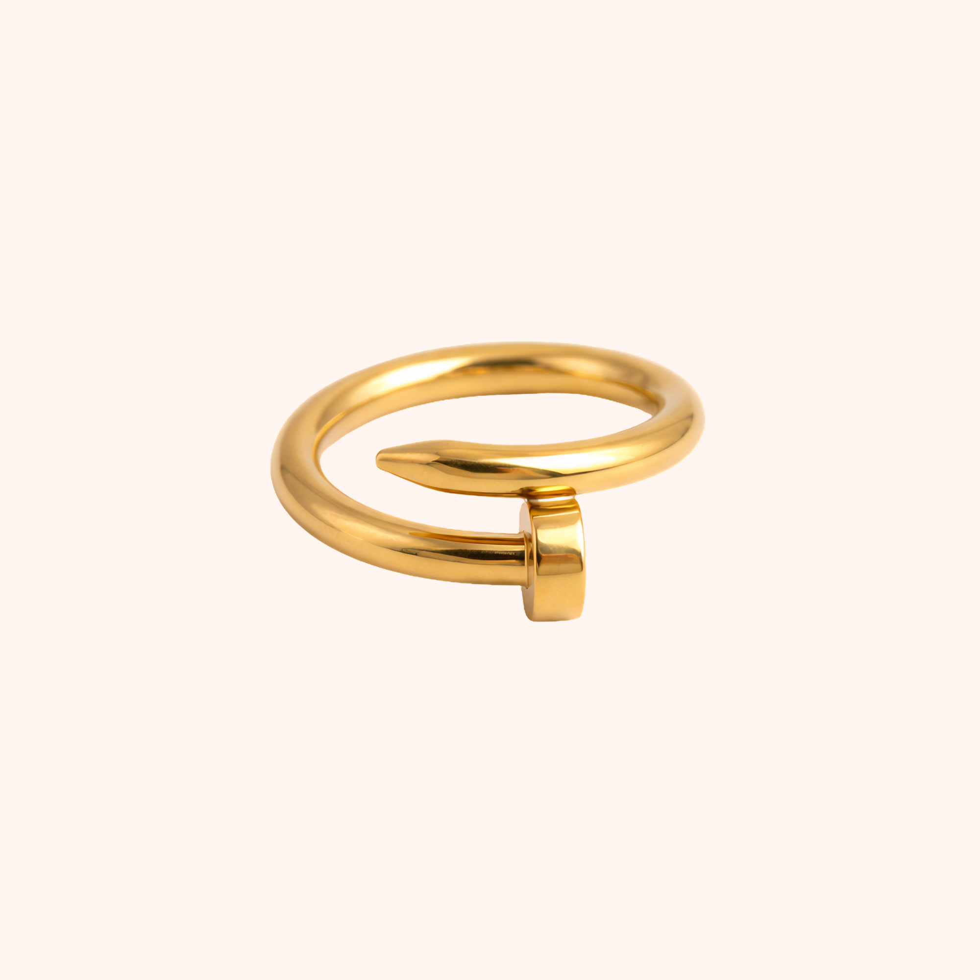 Gold Plated Stainless Steel Ring – Classic Daily Wear