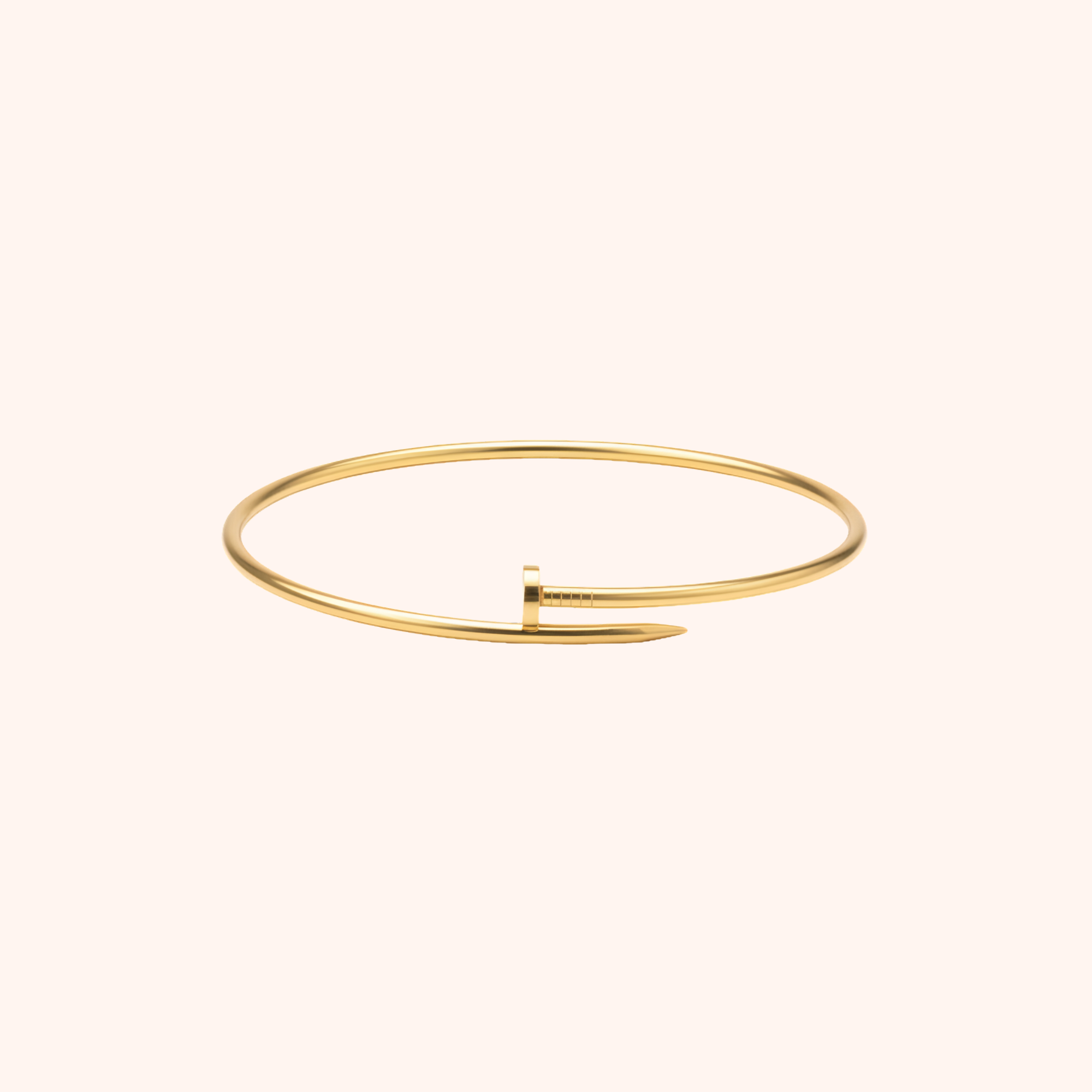 Gold Nail Design Necklace – Minimal Bold Statement Chain