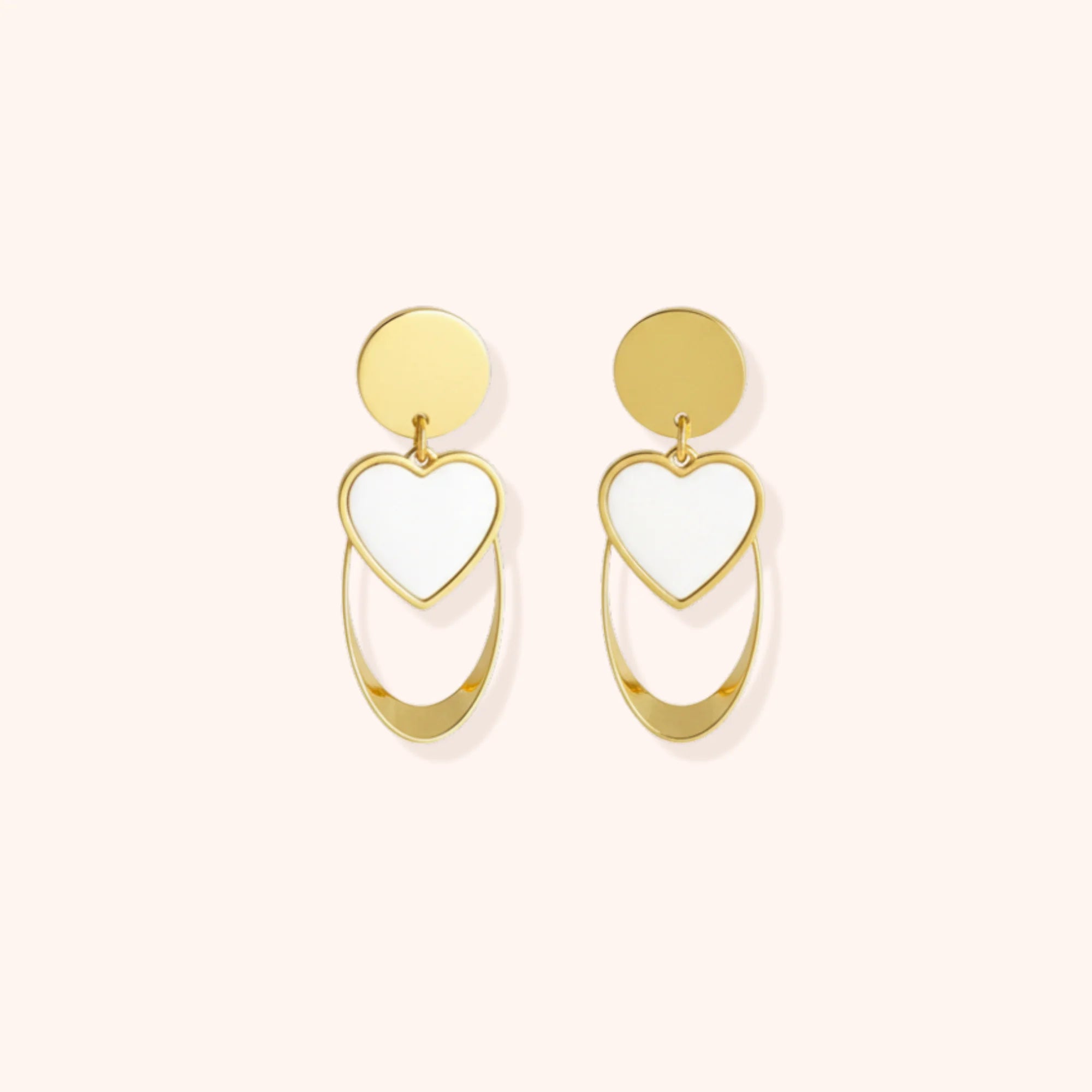 Resin Pearl Drop Earrings