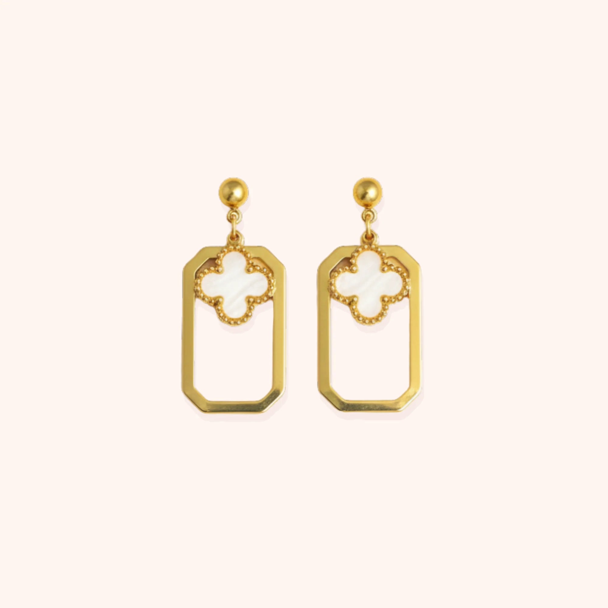 Resin Heart Drop Earrings