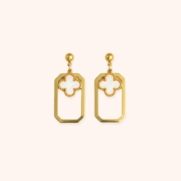 Resin Heart Drop Earrings