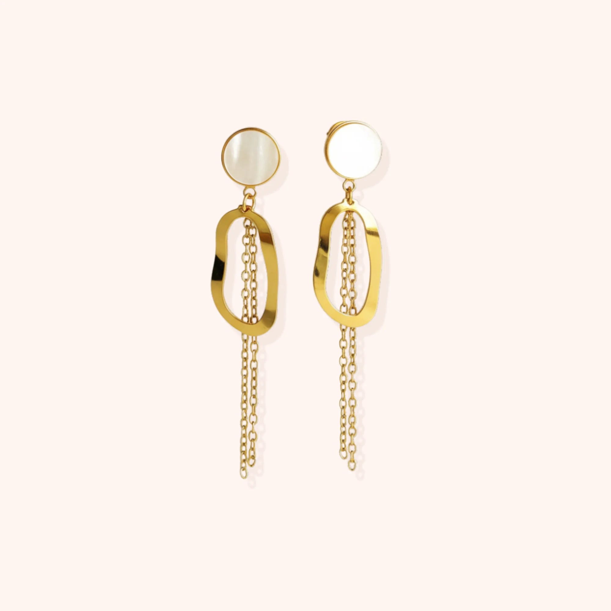 Resin Floral Statement Earrings