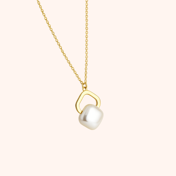 Pearl Drop Pendant Necklace – Minimal Elegant Design