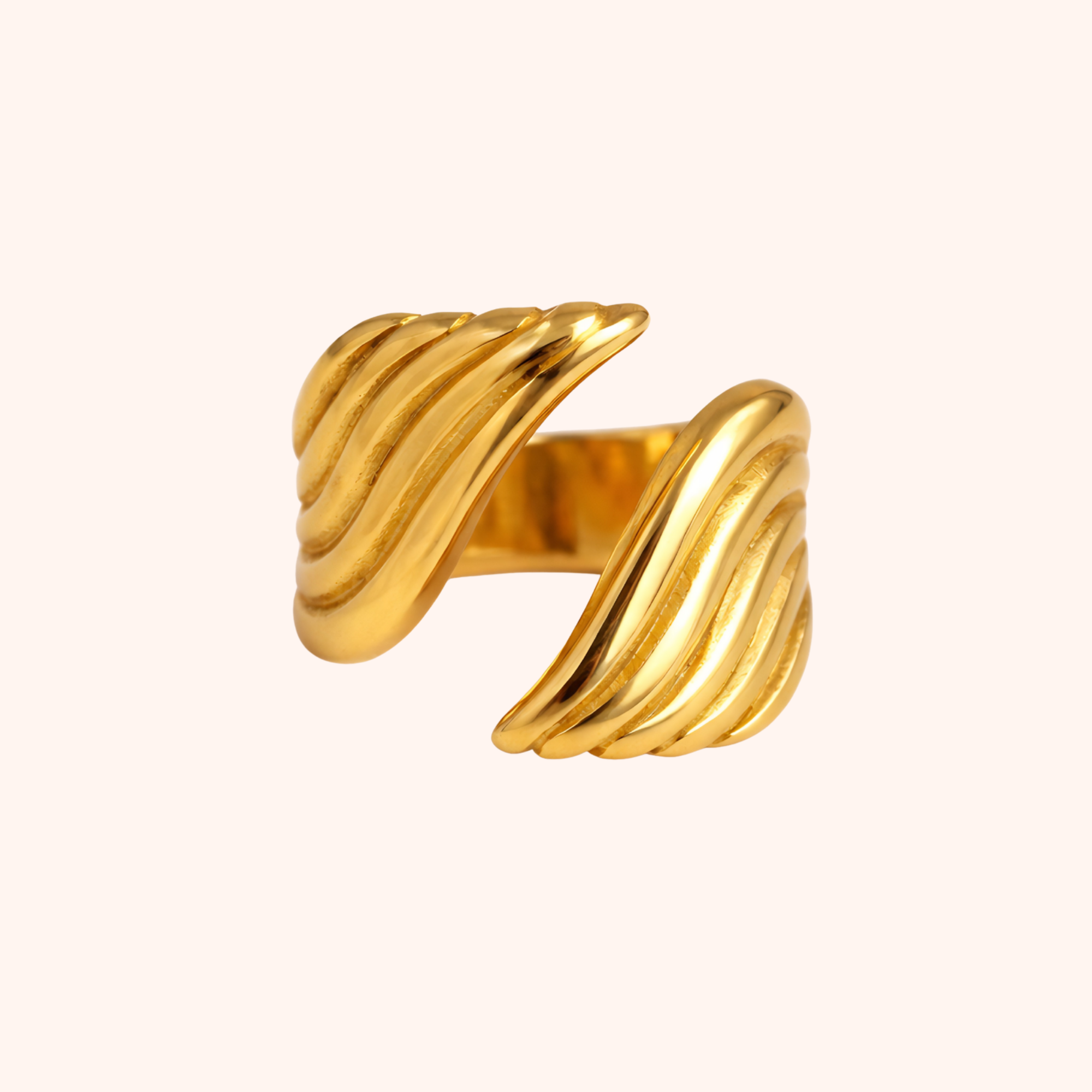Gold Plated Stainless Steel Ring – Classic Daily Wear