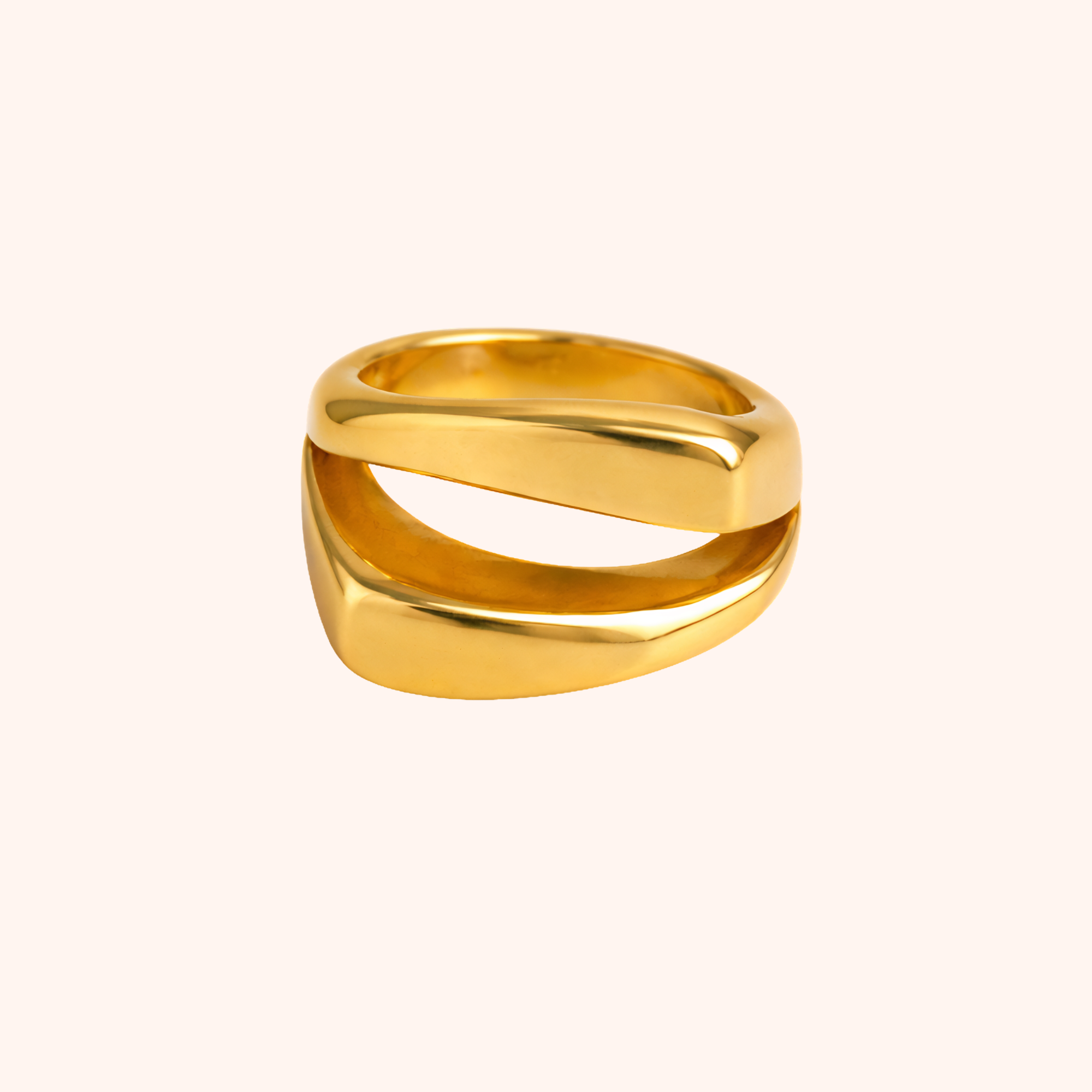 Gold Plated Stainless Steel Ring – Classic Daily Wear