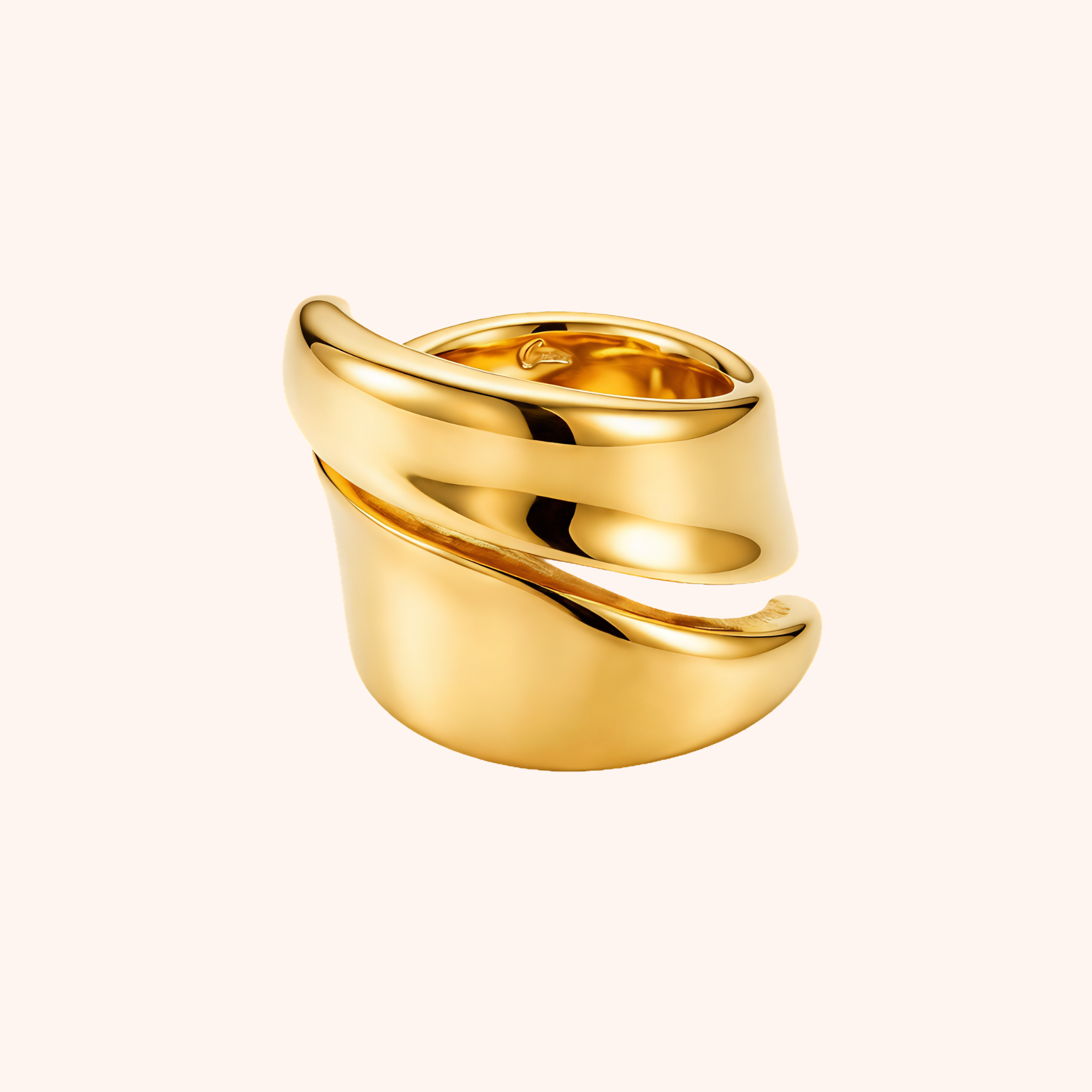 Gold Plated Stainless Steel Ring – Classic Daily Wear