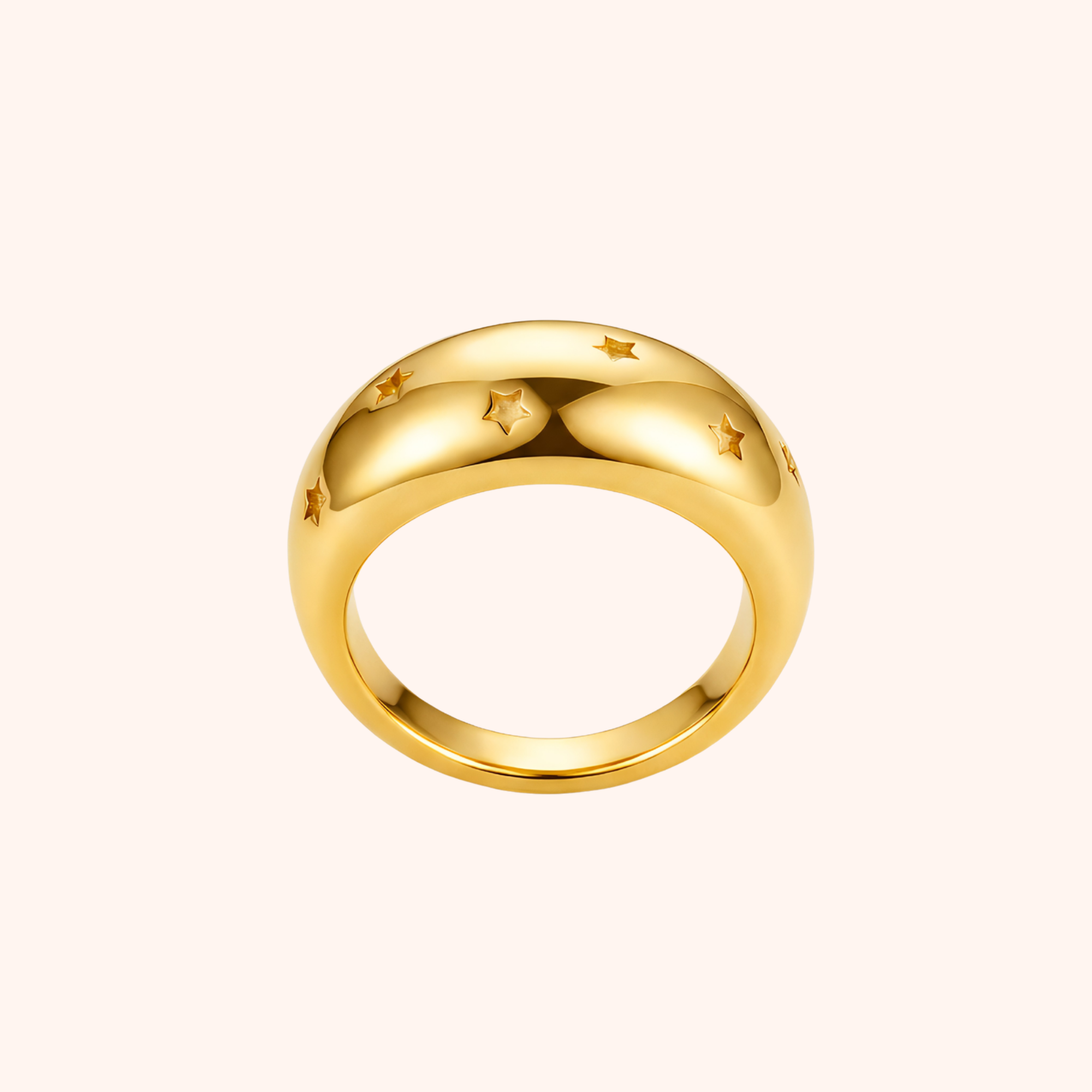 22K Gold Plated Stainless Steel Ring – Classic Daily Wear