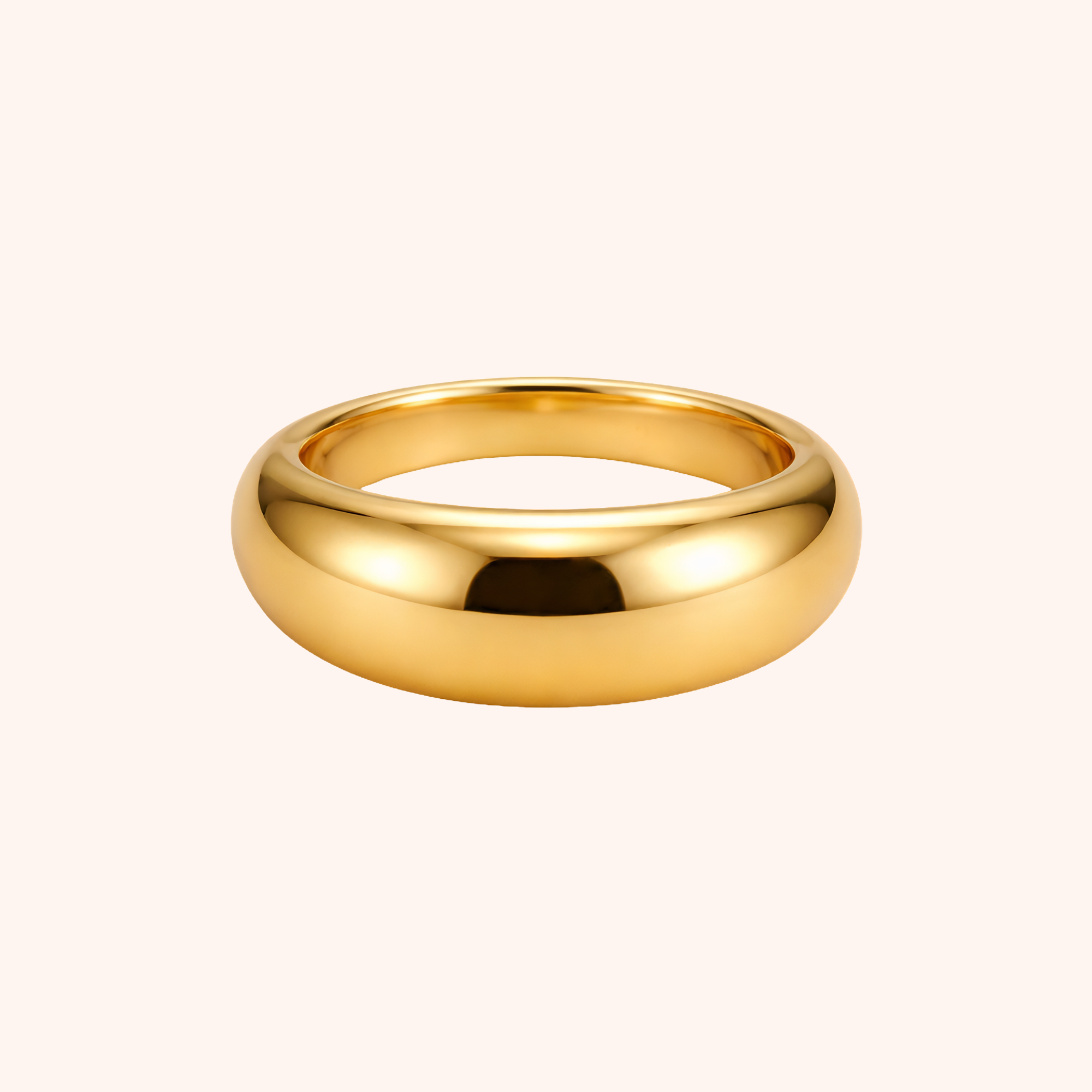Gold Plated Stainless Steel Ring – Classic Daily Wear