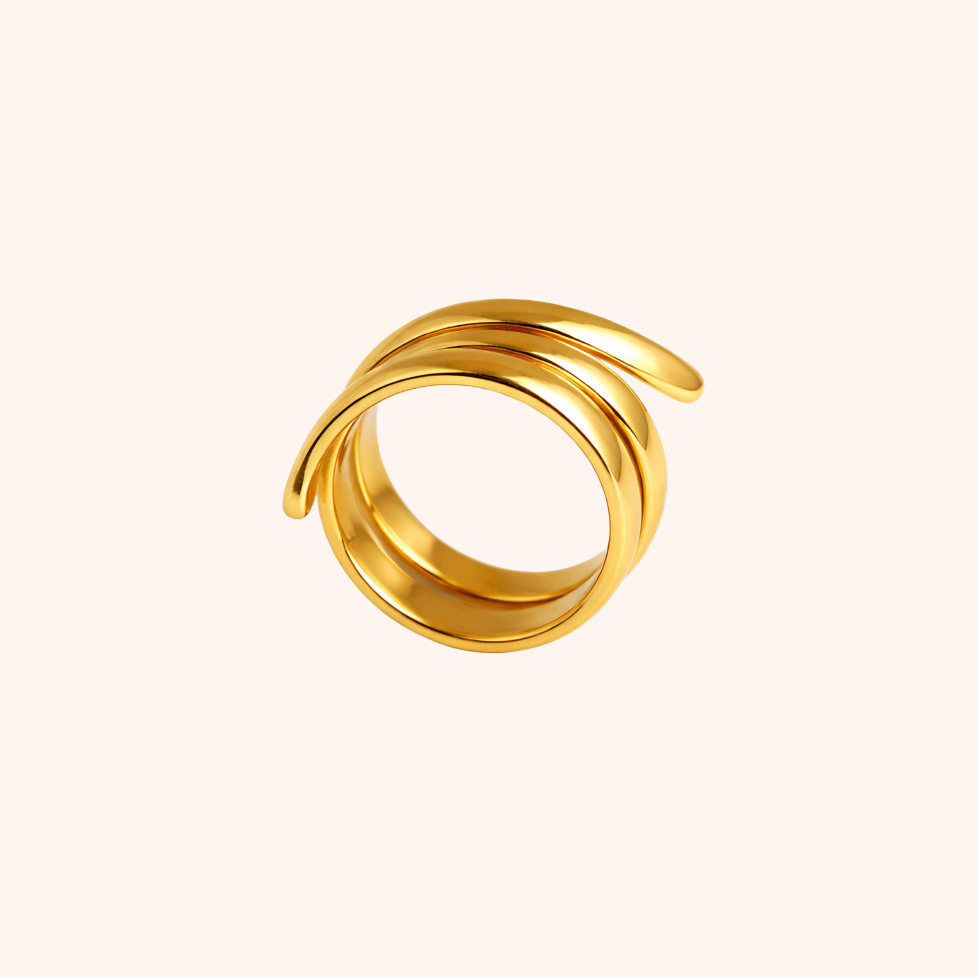 Gold Plated Stainless Steel Ring – Classic Daily Wear