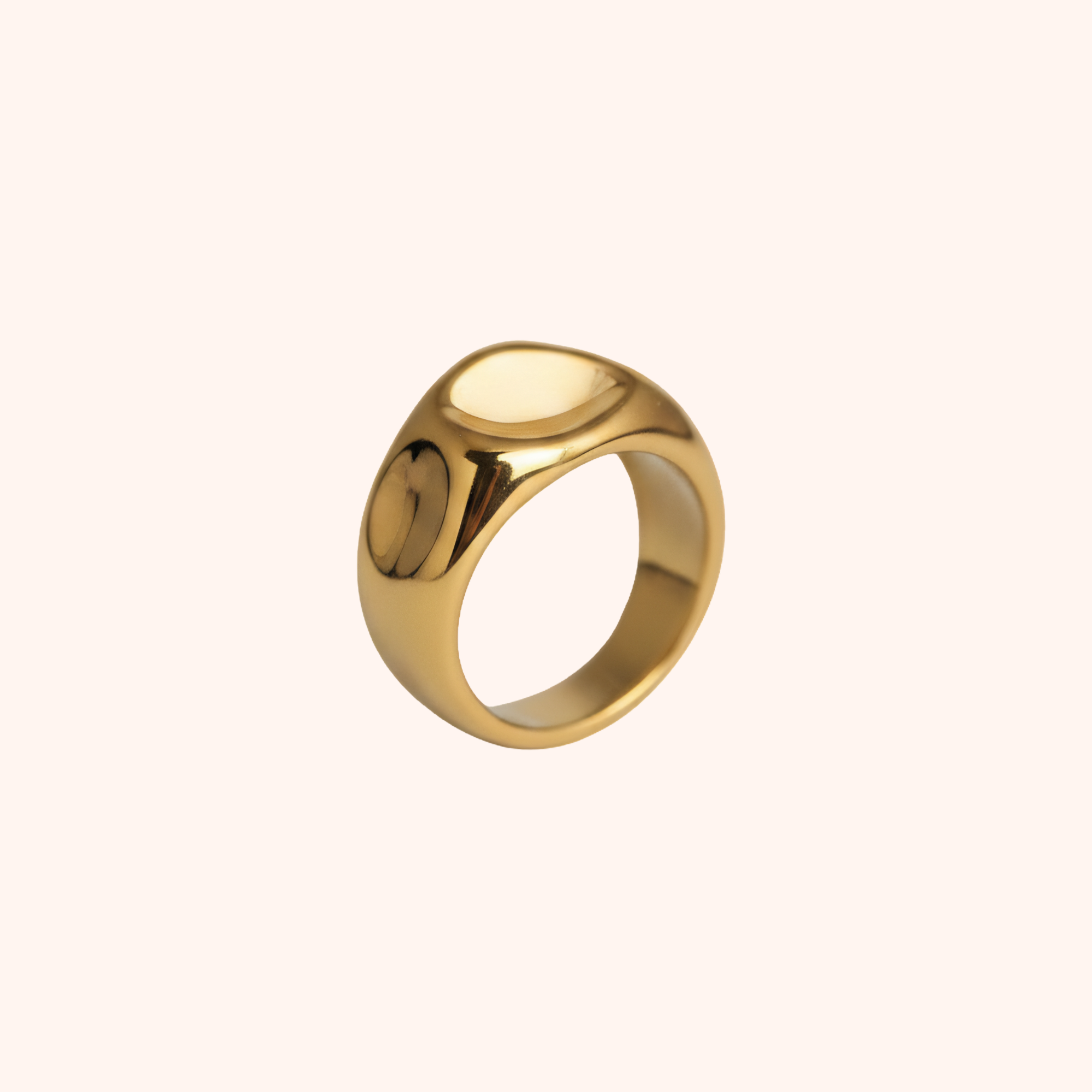 Gold Plated Stainless Steel Ring – Classic Daily Wear