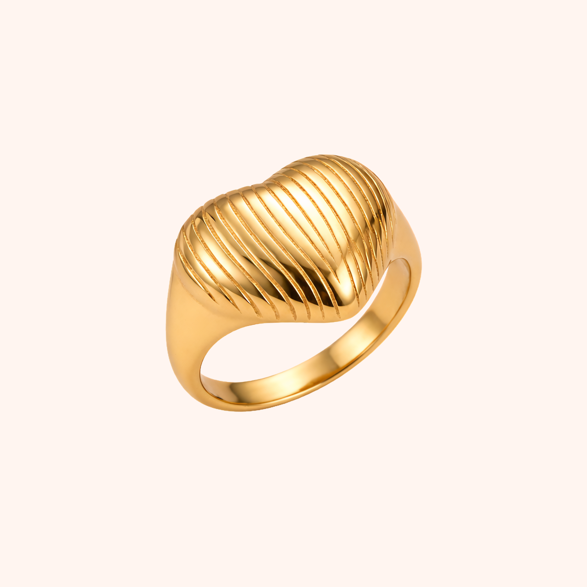 Gold Plated Adjustable Stainless Steel Ring – Daily Wear