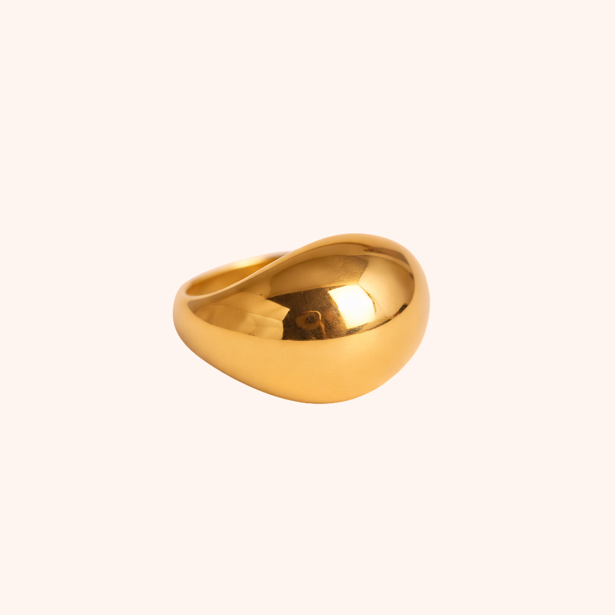 Gold Plated Adjustable Stainless Steel Ring – Daily Wear
