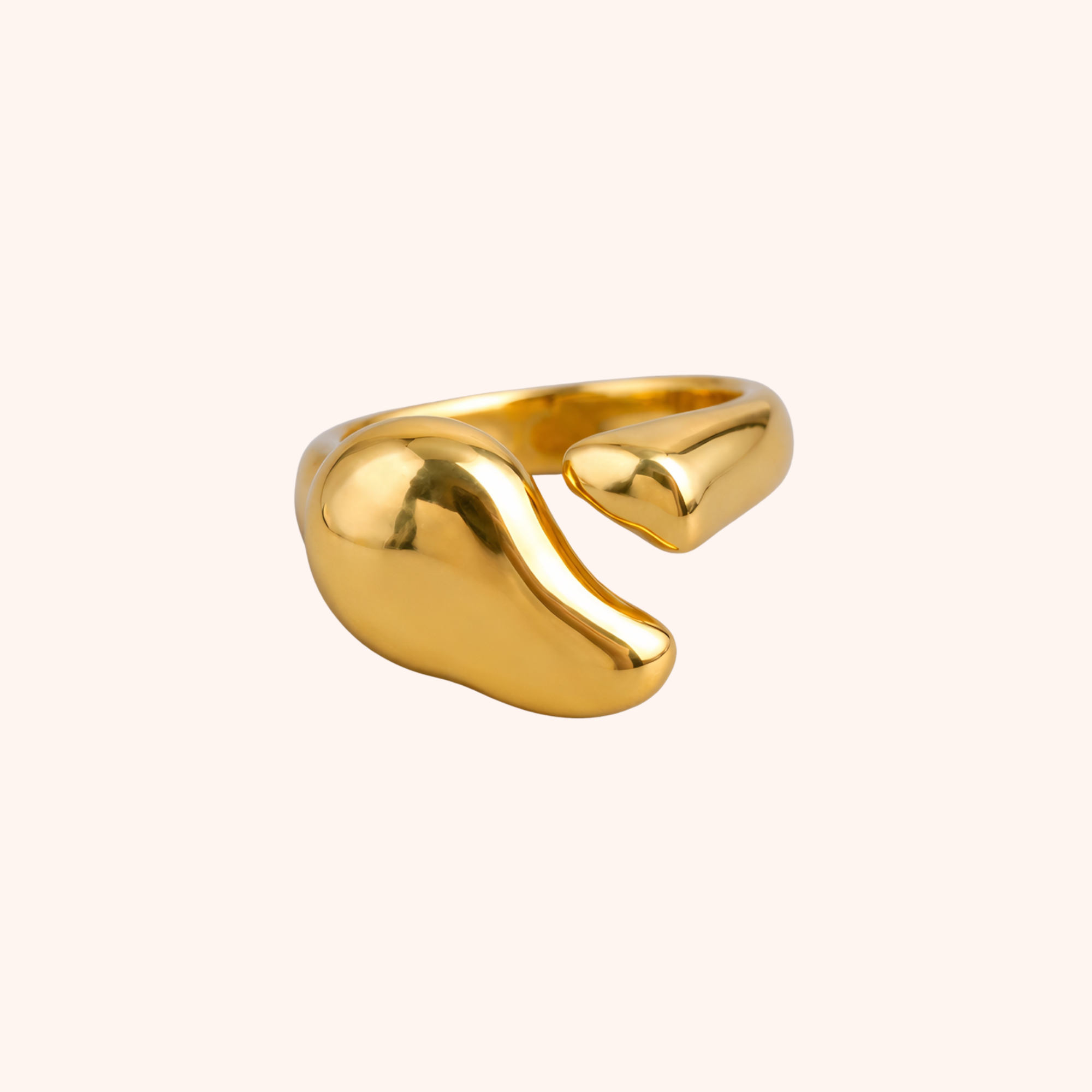 22K Gold Plated Stainless Steel Ring – Classic Daily Wear