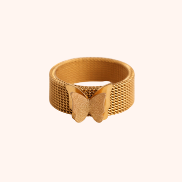 Rose Gold Plated Stainless Steel Ring – Minimal Daily Wear