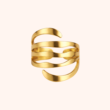 Gold Plated Stainless Steel Ring – Classic Daily Wear